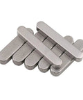 Round Ended Feather Key Drive Shaft Parallel Keysteel A2 Stainless Steel M4 Ten Piece Set In 4x4x18mm Size stacked view