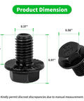 Torque Converter Bolts Six Pack for Chevy GM Transmissions 4L60E 4L65E 4L70E 4L80E 700R4 200-4R 3L80 4T60E 4T65E M10-1.5x16 Flange Bolts Replacement For Four Speed Overdrive dimensions shown