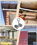 Application scenarios of Four Wheel Unistrut Trolley Rollers Heavy Duty 650 Pound Capacity With M12 Bolt in industrial setting.