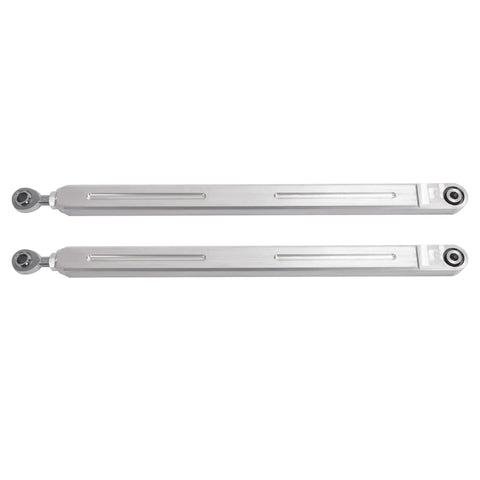 Rear Upper Radius Rod Arms For Polaris RZR XP 1000 RS1 And Turbo 2014 To 2023 With High Ground Clearance Aluminum Alloy Construction Oil Coated Silvery Finish Durable Off Road Upgrade, pair