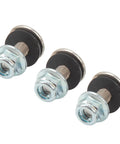 Close-up of nuts and washers from 16 Piece Mudguard Bolt Washer Nut Screw Kit With M6 Threads For ATV Quad 4 Wheelers