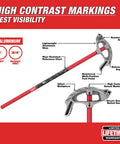 Milwaukee 1 Inch Emc Aluminum Conduit Bender One Hand Pipe Bending Tool Heavy Duty hydraulic design with high contrast markings.