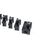 BXA Wedge Type Quick Change Tool Post Set for Lathe, 10 to 15 Inch Swing, 10 Piece Kit with holders