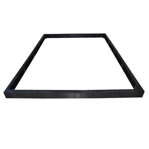 EcoGrow 6 Foot By 10 Foot Base Kit For Greenhouse With Easy Snap Push Fit Assembly Elevates Up To Five Inches And Heavy Duty UV Protected Resin Frame