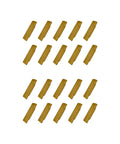 Heavy Duty 20Pcs MGMN150-G Carbide Grooving Cut-Off Inserts 4mm Wide 16mm Long 1.5mm Thick 0 Degree Lead Angle With CVD Yellow Coating