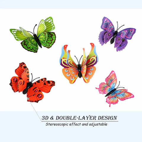 Colorful 3D Butterfly Wall Decor Set With Magnets And Glue Dots Dual Attachment For Party Decor That Pops And Home Wall Art