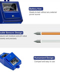 3 In 1 Soil Moisture Light And PH Tester for garden and lawn with battery-free operation, double sensors, and compact design.