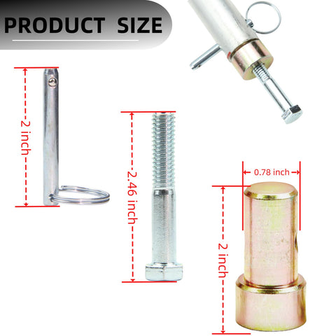 Upgraded Siding Brake Handle Replacement Kit With Two Hemming Plug Caps, Two Pull Pins, And Two 3/8-16 X 2-1/4 Inch Bolts For Brake Part 11398 Replacement, DIY Ready, Durable And Easy Install