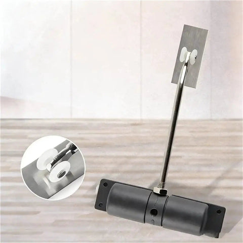 Built Tough Adjustable Zinc Alloy Door Closer, 30 Kg Capacity, Automatic Spring Closure, Black Hinge Mechanism, Safe Soft Close