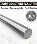 Sturdy 12mm Stainless Steel Round Bar Rod Grade 304 For DIY Projects 39 Inch Long Metal Rod shown with durability features