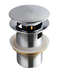 Trimscape Toe Touch Tub Drain With Overflow Polished Chrome Finish Solid Brass Build For Durability Easy Toe Activated Operation Fits Standard NPSM Drains Great Bathroom Upgrade