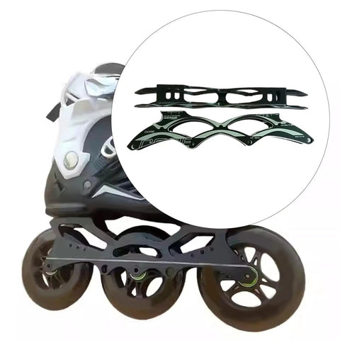 Beefy Inline Skate Frame Replacement 2 Pack Alloy Frames For 4x90 Wheel Setup Upgrade Your Ride Rollerblade Parts visible with skate