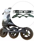 Inline Skate Frame Replacement Set Dope Pro Grade Alloy Aluminum Frames For 4x100 Inline Skates showcased on a skate