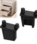 Heavy Duty 2 Pack Drawer Slide Socket Replacement Kit in black, designed for easy installation on drawer tracks.