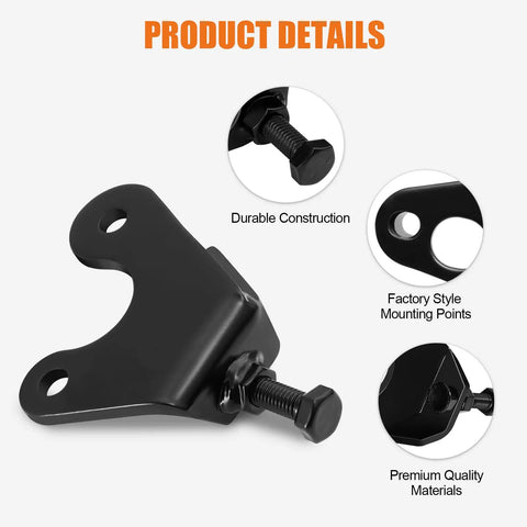 Exhaust Manifold Bolt Repair Kit Fits GM Trucks And SUVs Fixes Stubborn Leaks On 4.8L 5.3L 6.0L 6.2L Engines, durable black mounting bracket.