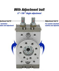 Double Acting Pneumatic Rotary Cylinder Air Table Actuator For Precise Rotation And Lifting, showing adjustment bolts A and B.