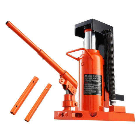 Heavy Duty Hydraulic Toe Jack Offering Five Ton Lift And Ten Ton Top Hoist For Shops And Factories seamless welded steel with accessories.