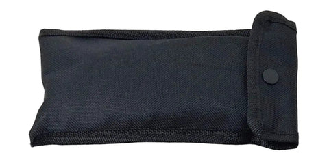 Black storage bag for Nine Piece Metric Motorcycle ATV UTV Tool Kit with snap closure, compact design