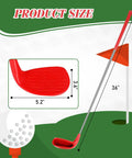 Left Hand 36 Inch Plastic Golf Chipping Club Set With Oversized Head For Home Backyard Bucket Game Indoor Outdoor Training