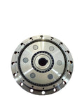 Straight Up Cycloidal Pinwheel RV Reducer 190BX 40E Series Gearbox For 750W Servo Motors, top view with flange and precision finish.