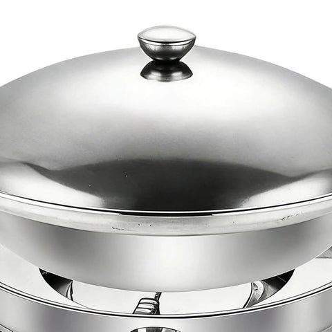 Go-To Portable Alcohol Stove Set For Camping And Backpacking Adjustable Lid Pot stainless steel lid close-up