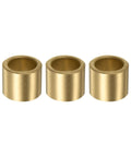 Plain Sleeve Bearings Three Pack 16mm Bore 22mm OD 18mm Length Self Lubricating Sintered Bronze Bushings For Smooth Linear Motion Maintenance Free With Low Friction High Wear And Corrosion Resistance, three bronze bushings