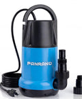 1HP Submersible Sump Pump With 3700 GPH Flow For Clean Or Dirty Water, Portable Drain Pump for pools, hot tubs, basements, light blue