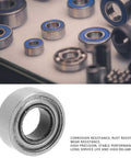 Top Notch Ycauty 4 Pack SMR63ZZ Stainless Steel Roller Bearings For Automotive Gear with Low Friction 3mm Bore and 6mm Outer Diameter Precision Stuff close-up of bearing.