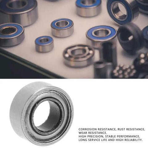 Top Grade 4 Pack SMR63ZZ Stainless Steel Roller Bearings for Cars, 3mm ID 6mm OD, durable and rust-resistant.