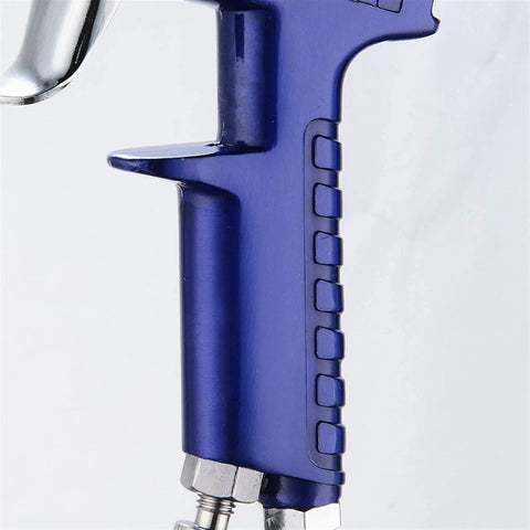 Score This Professional HVLP Mini Paint Spray Gun With A Precision 0 8 Mm Nozzle Kit showing ergonomic grip and connection area.