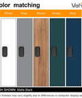 Color matching for 10 Pack Square Matte Black Cabinet Knobs For Kitchen Cabinets And Drawers on wood and colored panels.