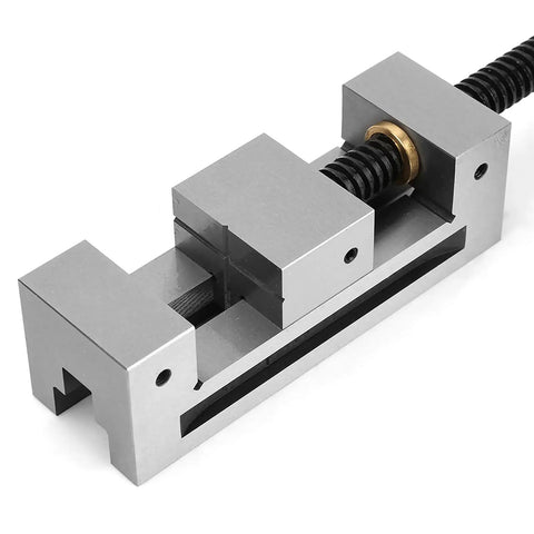 Jiawu 50Mm High Precision Machine Vise Grinder Clamp showing the metallic parts, designed for steady clamping in milling operations.