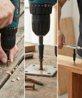 Damaged Screw Extractor Set 6Pc for easy removal of stripped screws and rusty bolts used with a drill on wood and metal.