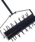 62 Inch Rolling Lawn Aerator With 17 Inch Roller Heavy Duty Manual Turf Aerator for quick soil breakup and compaction reduction