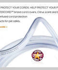 Pet Safe Cord Protector 2 Pack 6-Foot And 10-Foot Cord Covers Heavy Gauge Chew-Proof Invisible Fits Most Insulated Cords Citrus Scent Made In USA