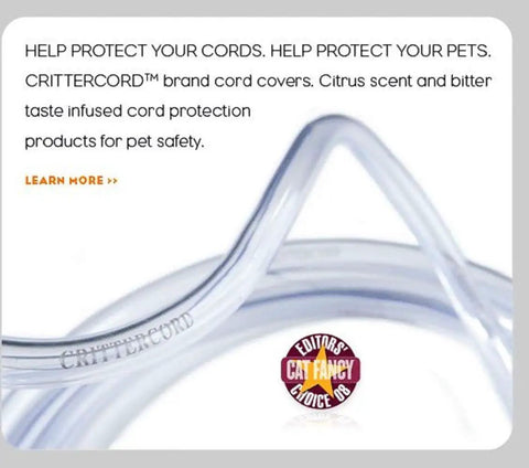 Pet Safe Cord Protector 2 Pack 6-Foot And 10-Foot Cord Covers Heavy Gauge Chew-Proof Invisible Fits Most Insulated Cords Citrus Scent Made In USA