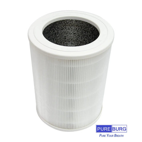 Two Pack Replacement Filter For BISSELL Air180 Air Purifier 3496A Part 3502 H13 True HEPA Activated Carbon 3 Stage Filtration