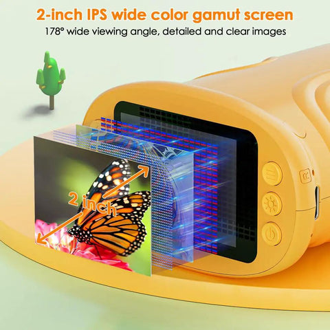 2.0 Inch Screen Kids Microscope With 1000X Digital Magnification, Super Portable Pocket Handheld Microscope For Kids, Kid Friendly Educational Science Toy Gift For Boys And Girls Ages 4 To 12, Great For Home School And Fun Experiments. 2-inch IPS screen
