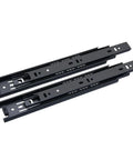 10 To 22 Inch Full Extension Drawer Slides Rail Heavy Duty Soft Close Ball Bearing Track 3 Section Furniture Sliders in black steel