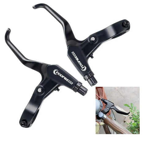 1 Pair Aluminum Alloy Bicycle Brake Levers For Most Bikes Left And Right Hand Levers Mountain Road Folding Bike Levers