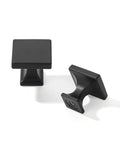 Matte Black Cabinet Knobs 30 Pack Flat Square Drawer Handles for Cabinets and Drawers Kitchen Cabinet Hardware Upgrade