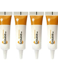 Four Pack 10g 3D Printer Gear And Optical Axis Lubricant Grease for Ender 3 V3 KE, CR10 SE, Kobra 2, Neptune 4 visible in four tubes.