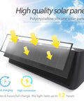 Outdoor Solar Wall Light Up And Down Aluminum Sconce Waterproof Dusk To Dawn 3000K Warm White solar panel close-up