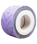 Dude This Super Versatile Rectangular Hand Torn Emery Cloth Sandpaper Roll Is A Total Game Changer For Any Dry Sanding Setup And Features A Clean Purple Finish Plus 240 Grit With 70mm Width And 12M Length For Maximum Planing Power roll showing purple finish and perforated design.
