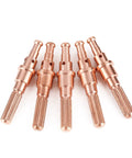 Get A Real Deal With These 5 Pcs Plasma Cutter Electrodes 9-8232 Built For Thermal Dynamics Sl60-100 Torch showing copper electrodes.