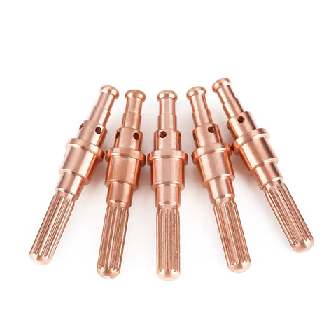 Get A Real Deal With These 5 Pcs Plasma Cutter Electrodes 9-8232 Built For Thermal Dynamics Sl60-100 Torch showing copper electrodes.