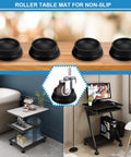 Four Pack Rubber Caster Cups For Furniture Wheels With Non Slip Grip Round Floor Protectors for cribs tables chairs