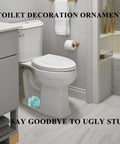 Dope Starfish Toilet Bolt Covers Set Of Two Slick Ceramic Light Blue Screw Caps For Easy Bathroom Decor Swap That Brings Awesome Chill Vibes To Your Daily Routine, displayed on toilet base.
