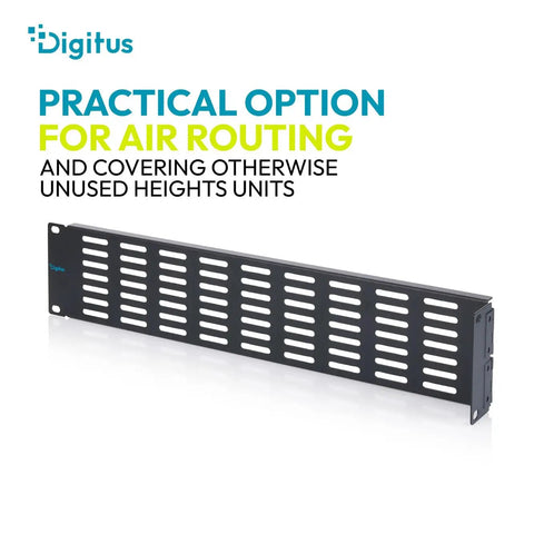 Slick 19 Inch 2U Rack Mount Blank Panel With Hinged Design And Killer Ventilation Slits For Smooth Server Cabinet Airflow