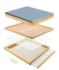 All In One 10 Frame Beehive Parts Kit For Beginner Beekeepers Includes Telescoping Top Cover and Screened Bottom Board
